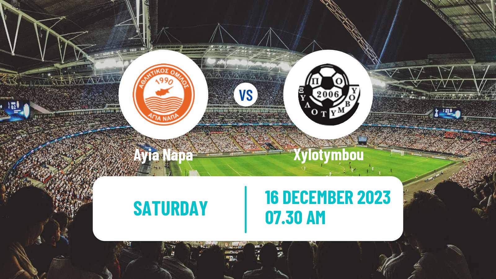 Soccer Cypriot Division 2 Ayia Napa - Xylotymbou