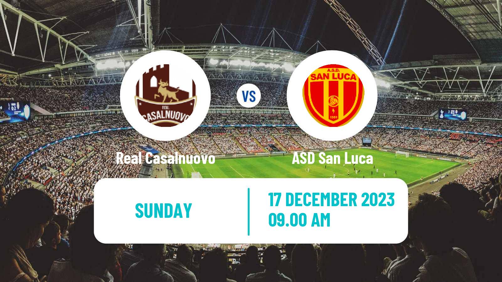 Soccer Italian Serie D - Group I Real Casalnuovo - San Luca