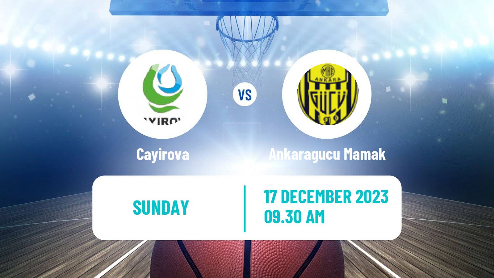 Basketball Turkish TBL Cayirova - Ankaragucu Mamak
