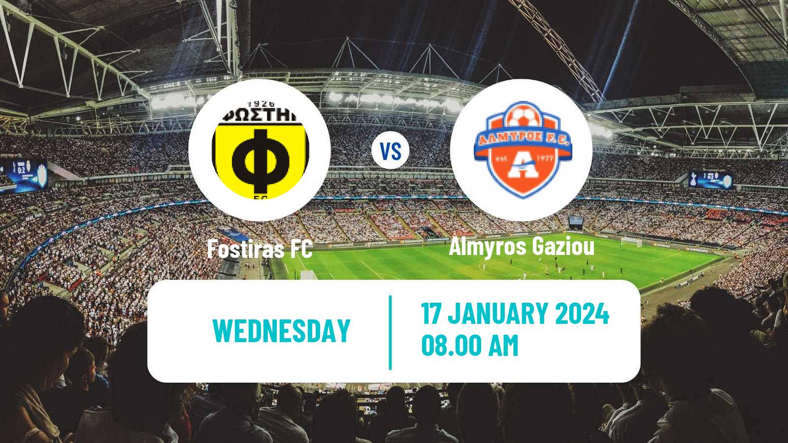 Soccer Greek Gamma Ethniki - Group 4 Fostiras - Almyros Gaziou