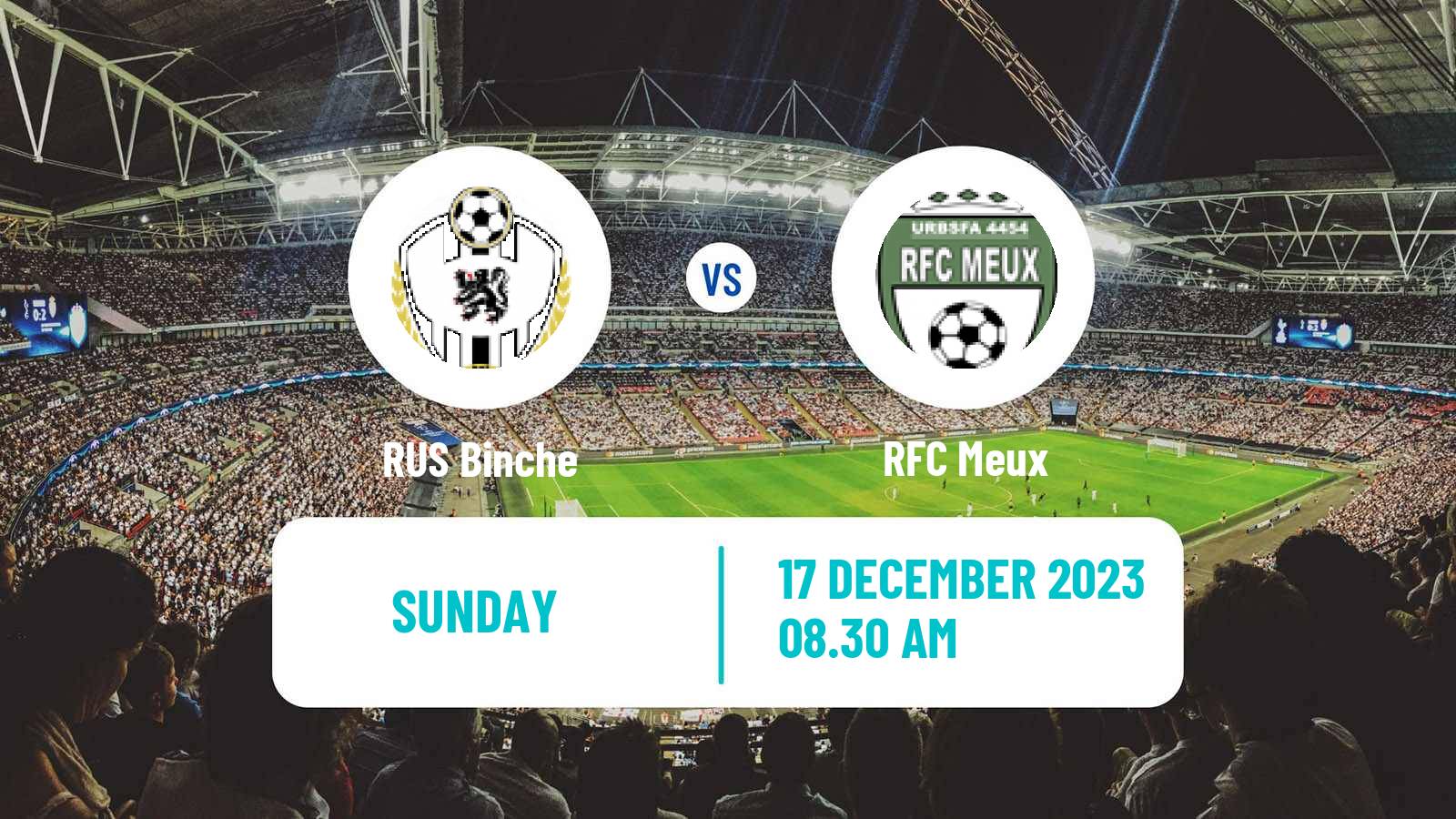 Soccer Belgian Second Amateur Division Group C Binche - Meux