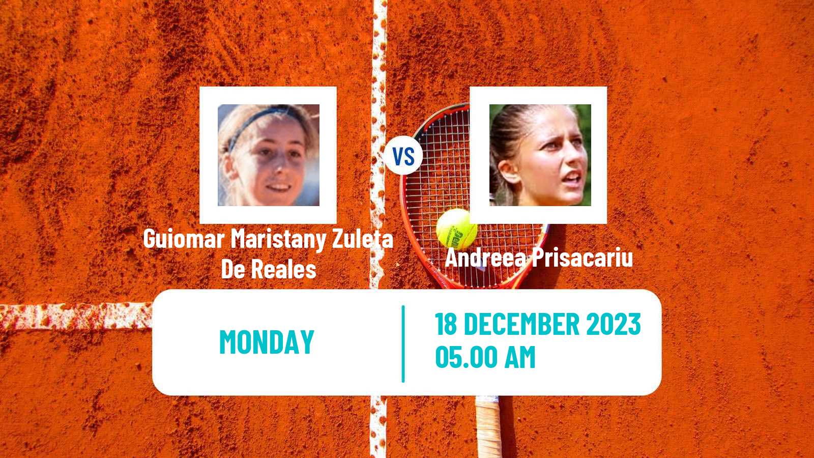 Tennis ITF W25 Monastir 6 Women Guiomar Maristany Zuleta De Reales - Andreea Prisacariu