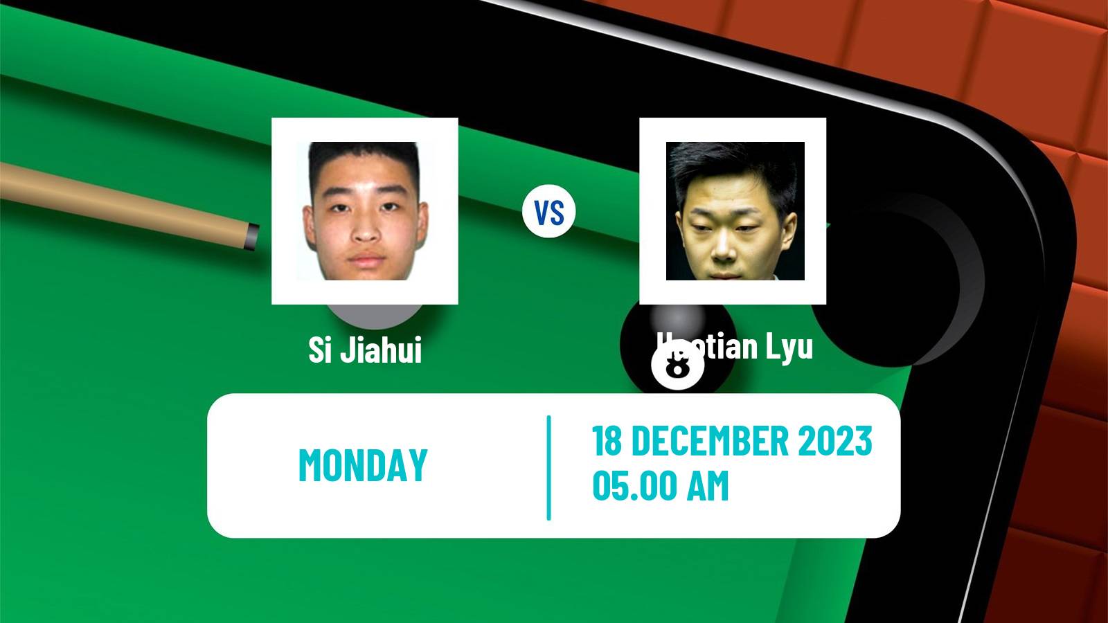 Snooker German Masters Si Jiahui - Haotian Lyu