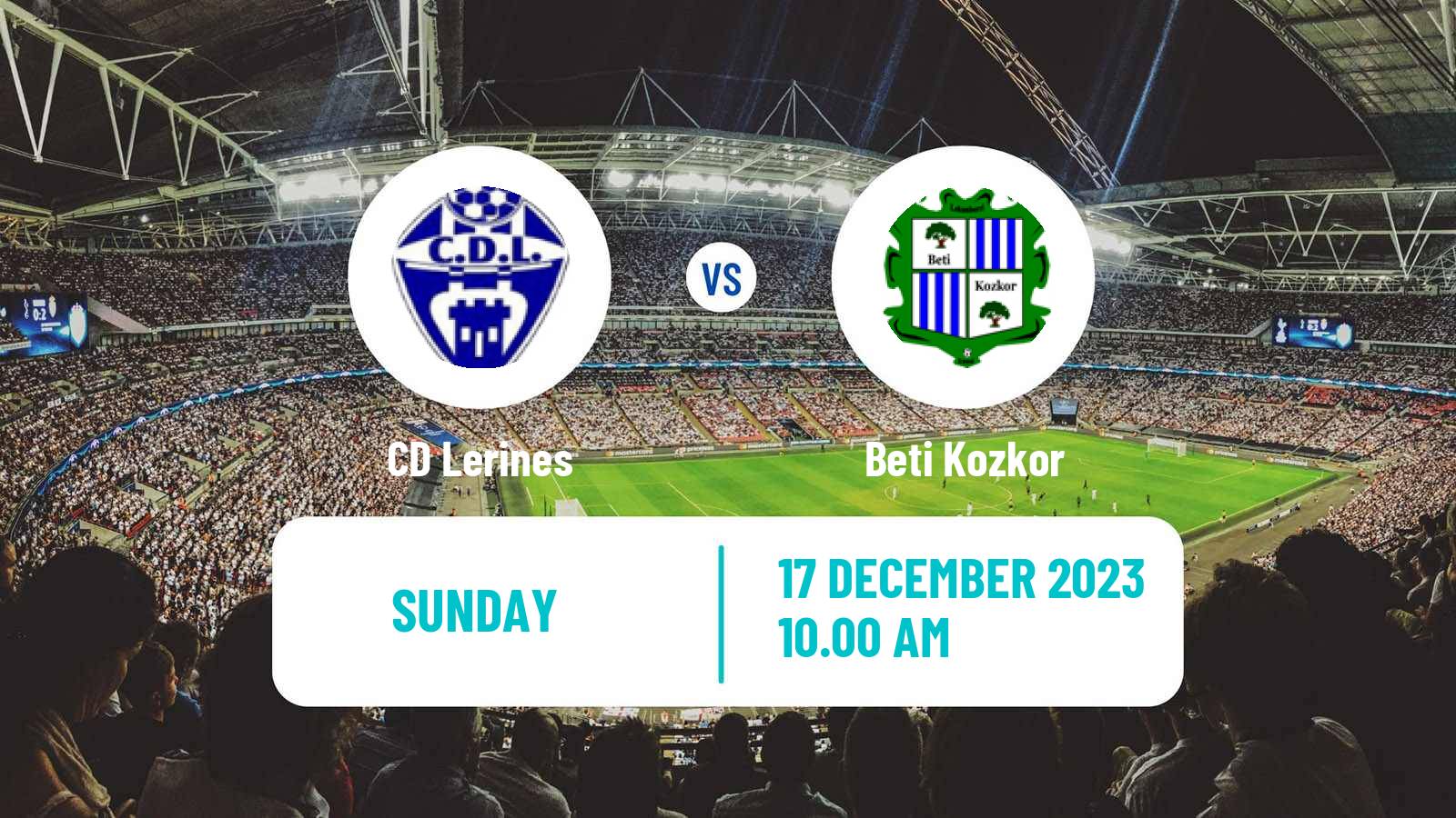Soccer Spanish Tercera RFEF - Group 15 Lerines - Beti Kozkor
