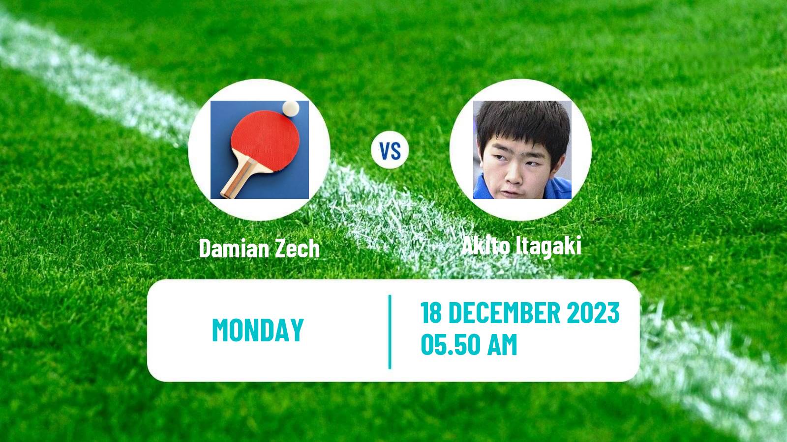Table tennis Challenger Series Men Damian Zech - Akito Itagaki