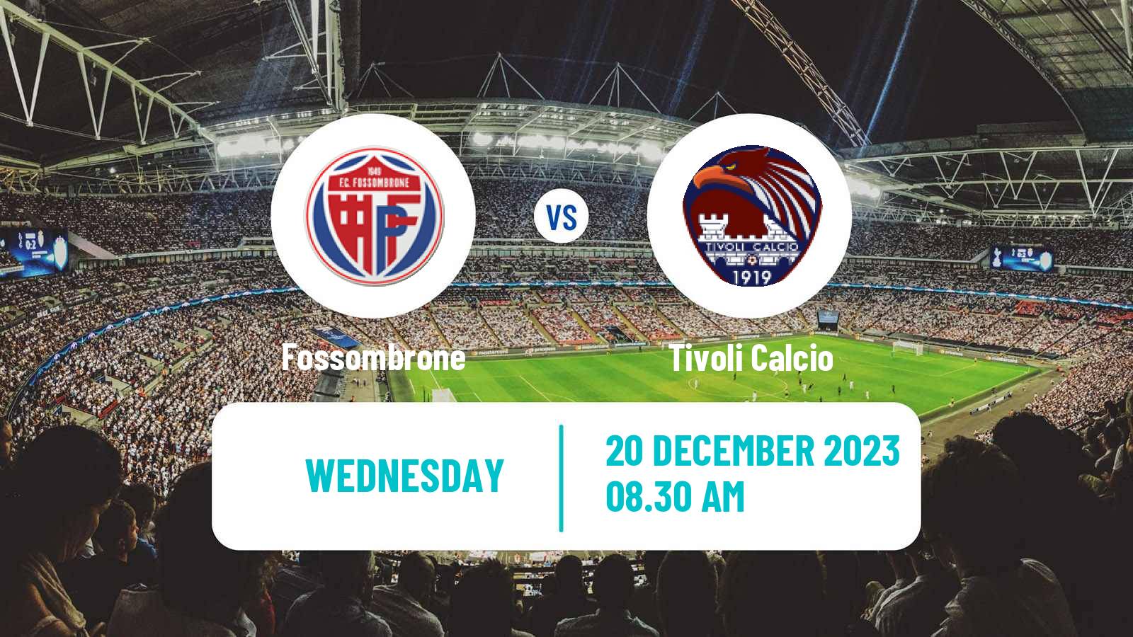 Soccer Italian Serie D - Group F Fossombrone - Tivoli Calcio