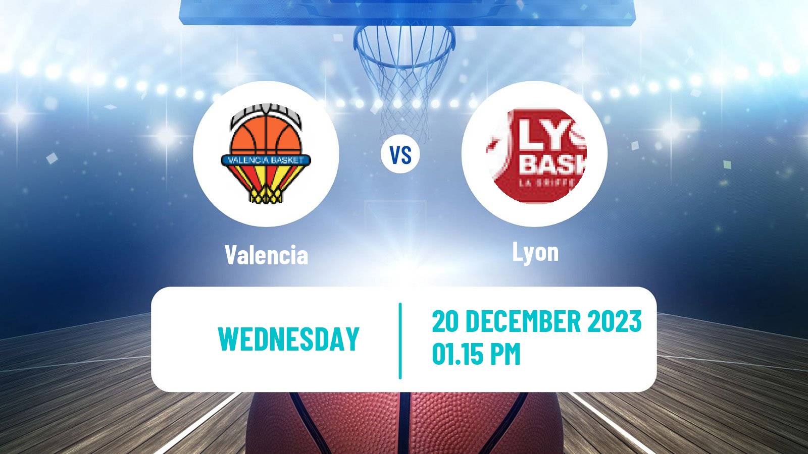 Basketball Euroleague Women Valencia - Lyon