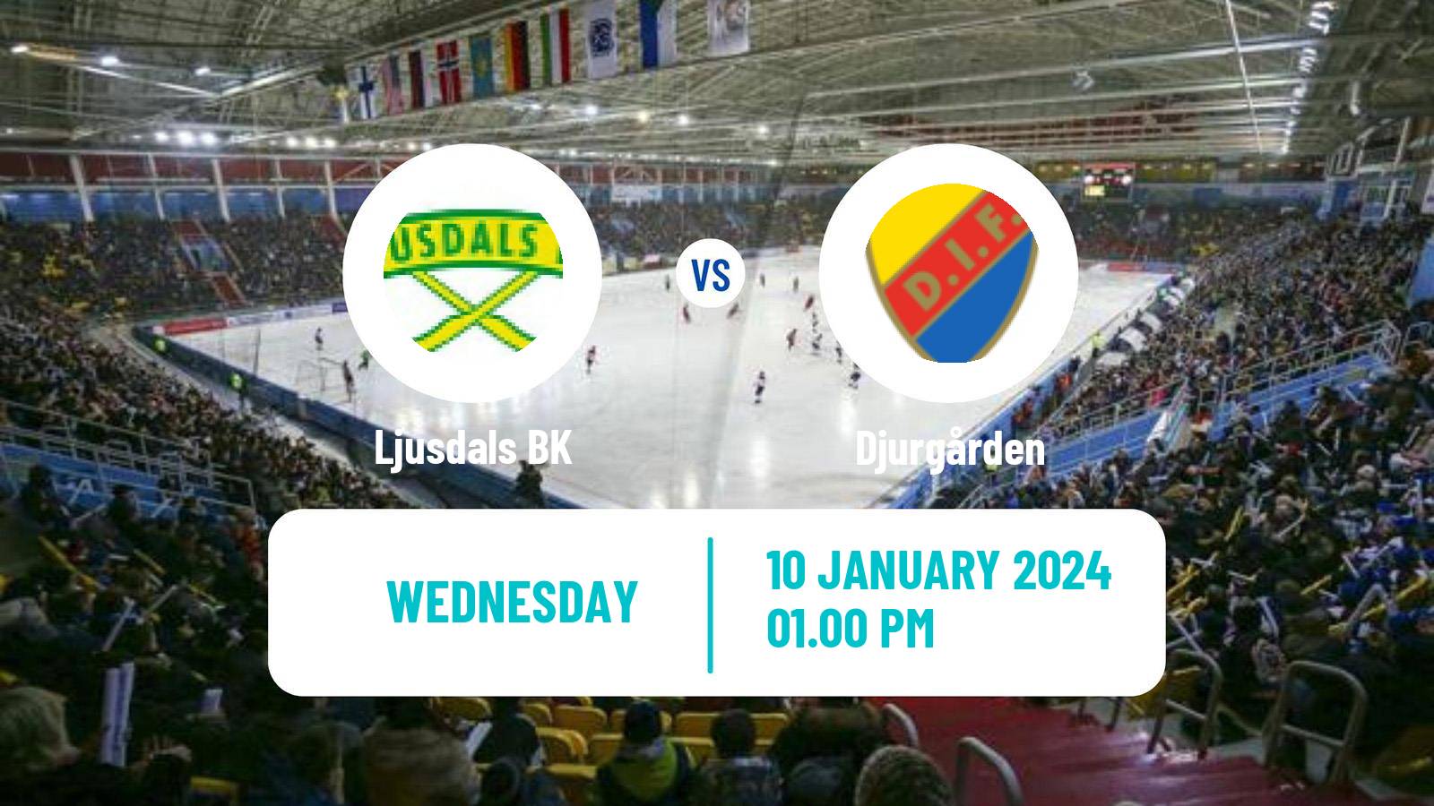 Bandy Swedish Allsvenskan Bandy Ljusdal - Djurgården