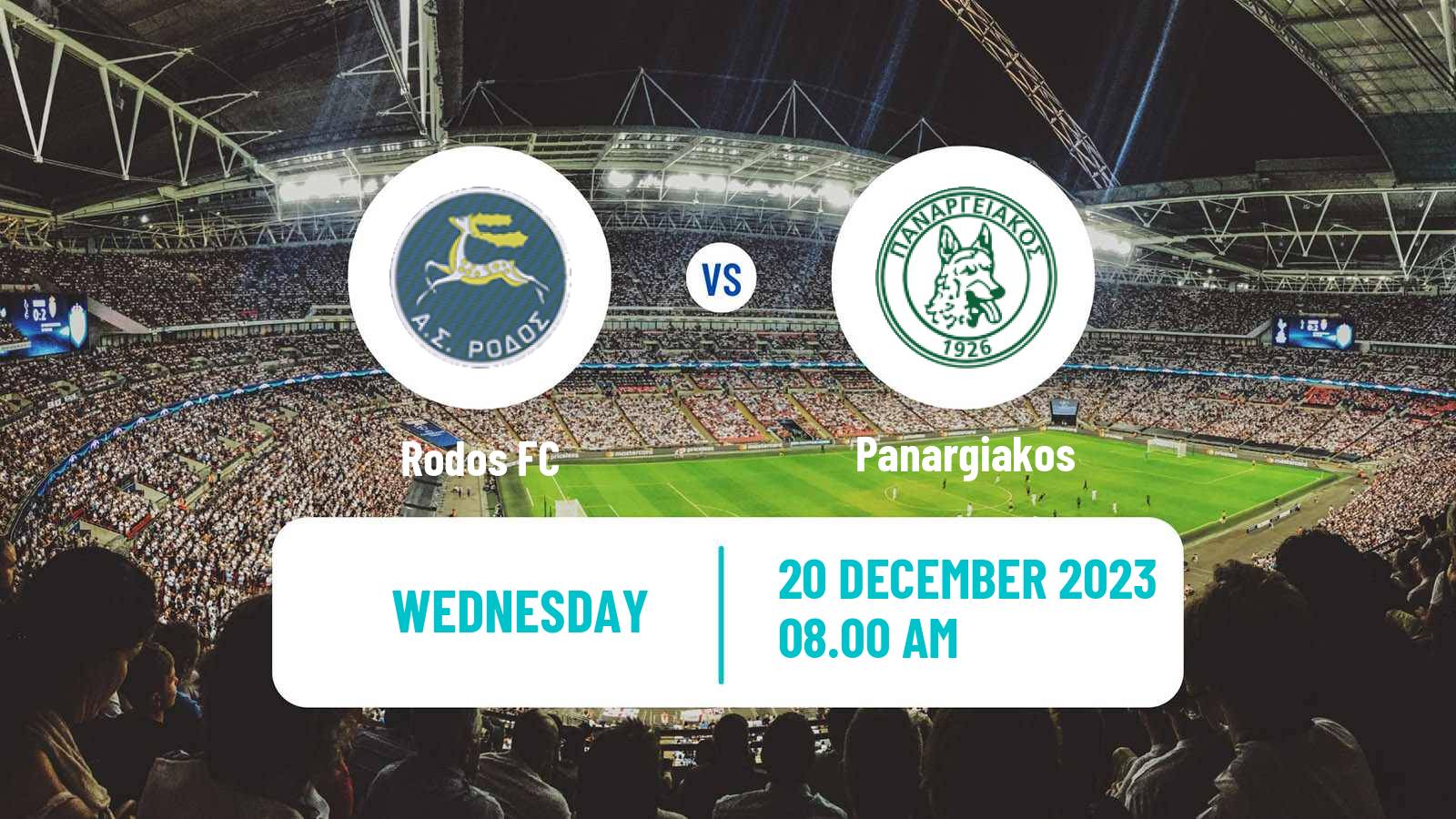 Soccer Greek Gamma Ethniki - Group 3 Rodos - Panargiakos