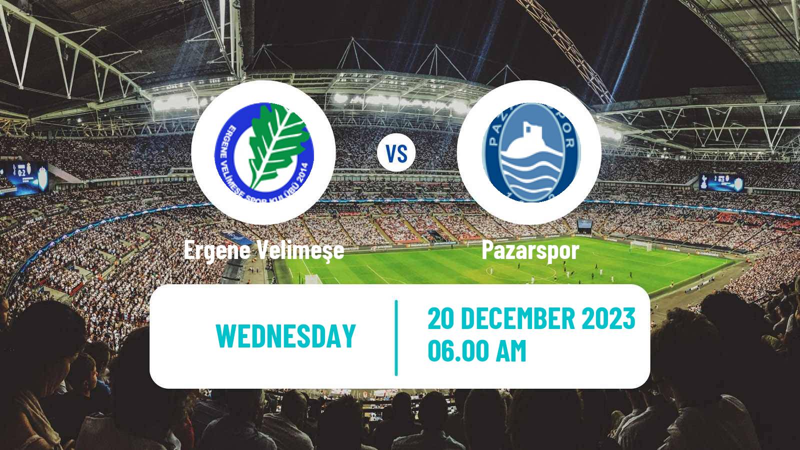 Soccer Turkish 3 Lig Group 2 Ergene Velimeşe - Pazarspor