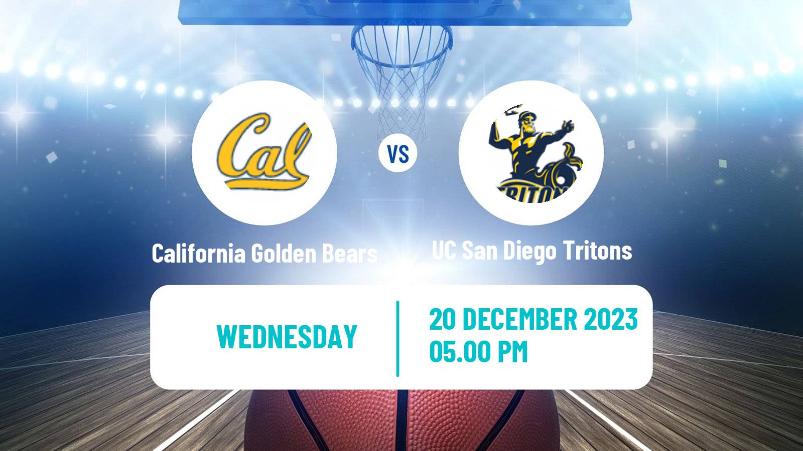Basketball NCAA College Basketball California Golden Bears - UC San Diego Tritons
