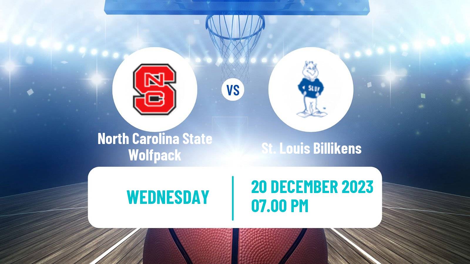 Basketball NCAA College Basketball North Carolina State Wolfpack - St. Louis Billikens