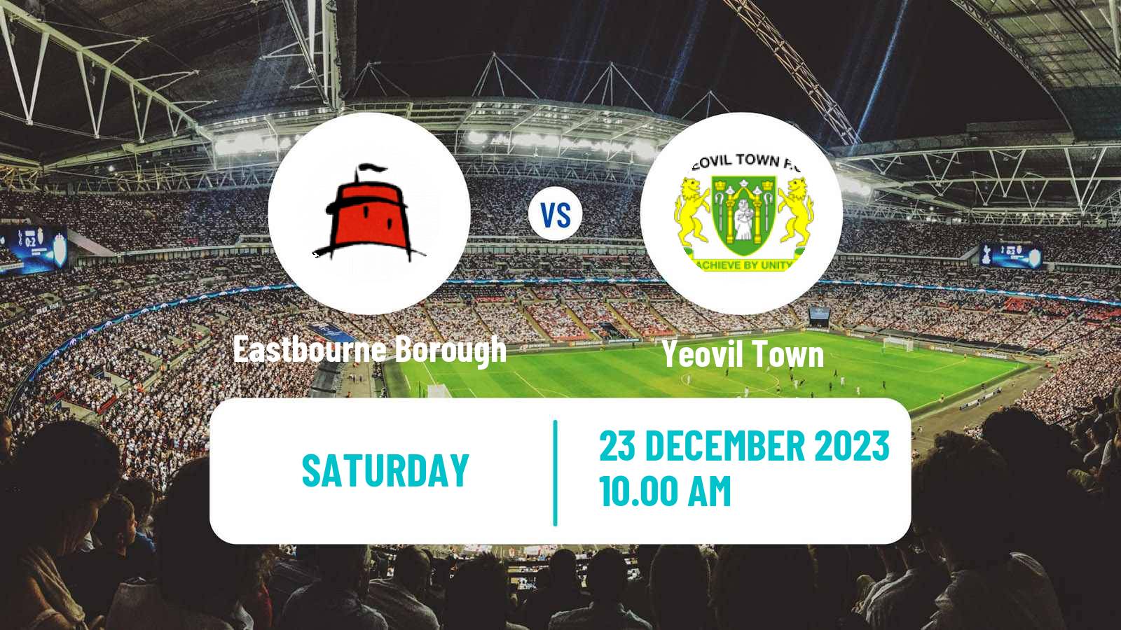 Soccer English National League South Eastbourne Borough - Yeovil Town