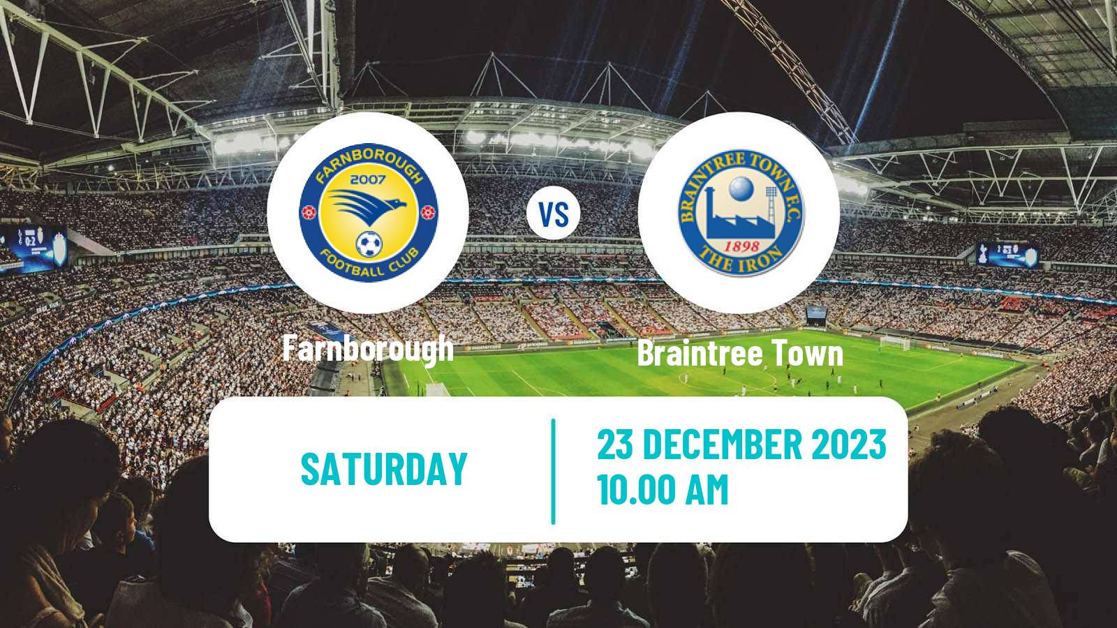 Soccer English National League South Farnborough - Braintree Town