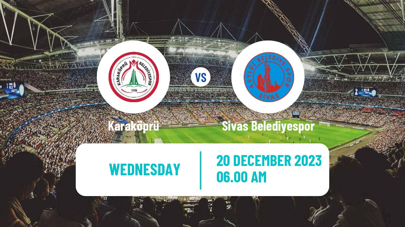 Soccer Turkish 3 Lig Group 3 Karaköprü - Sivas Belediyespor