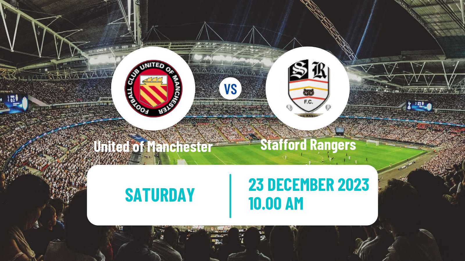 Soccer English NPL Premier Division United of Manchester - Stafford Rangers