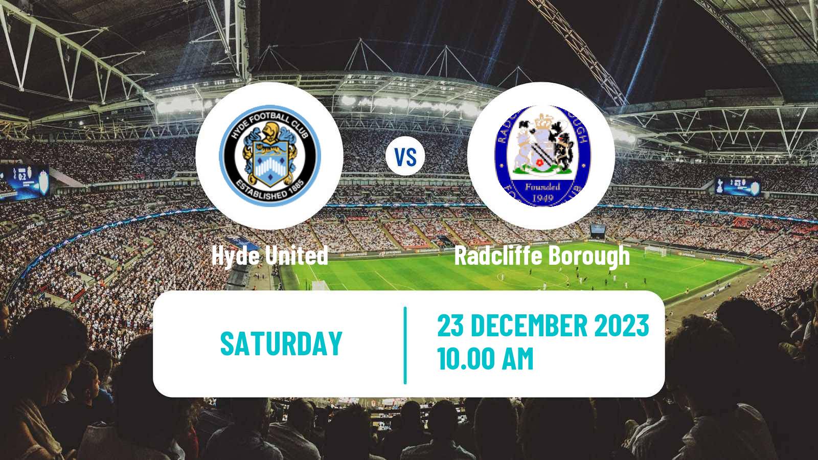 Soccer English NPL Premier Division Hyde United - Radcliffe