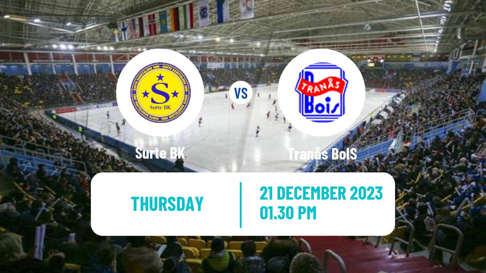 Bandy Swedish Allsvenskan Bandy Surte - Tranås BoIS