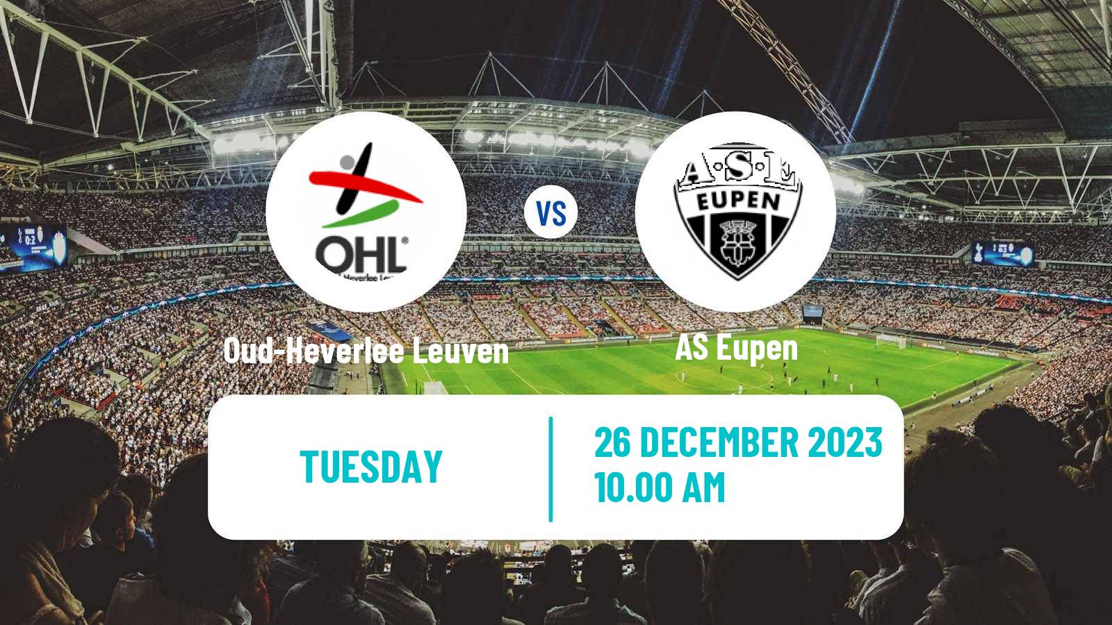 Football Belgian Jupiler Pro League Oud-Heverlee Leuven - Eupen