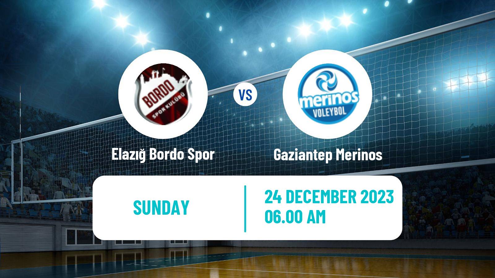 Volleyball Turkish 1 Ligi Volleyball Women Elazığ Bordo Spor - Gaziantep Merinos