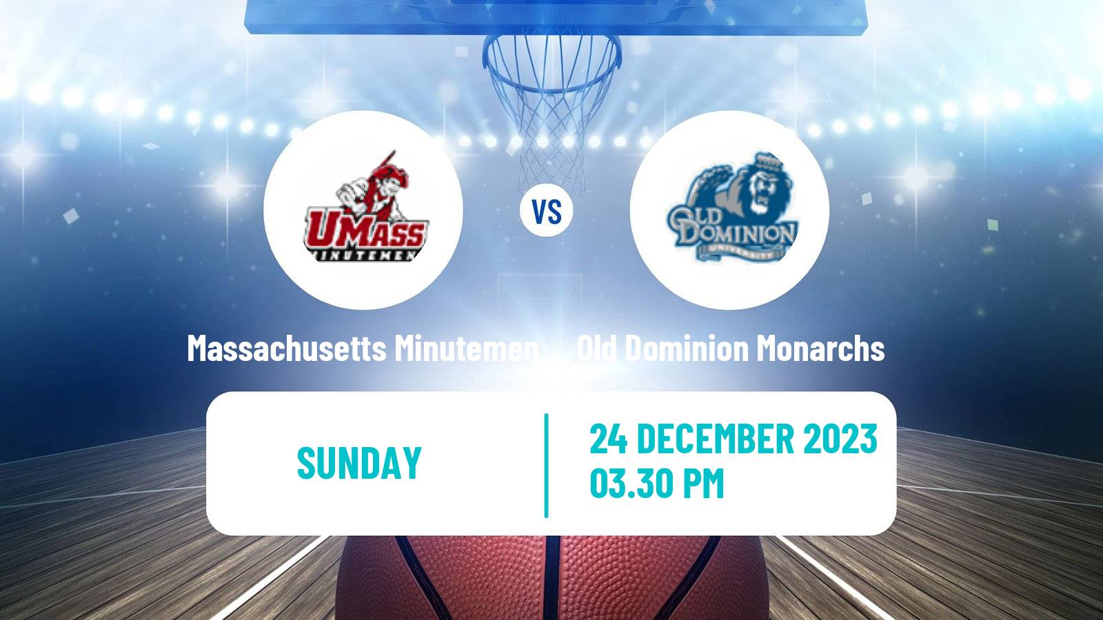 Basketball NCAA College Basketball Massachusetts Minutemen - Old Dominion Monarchs
