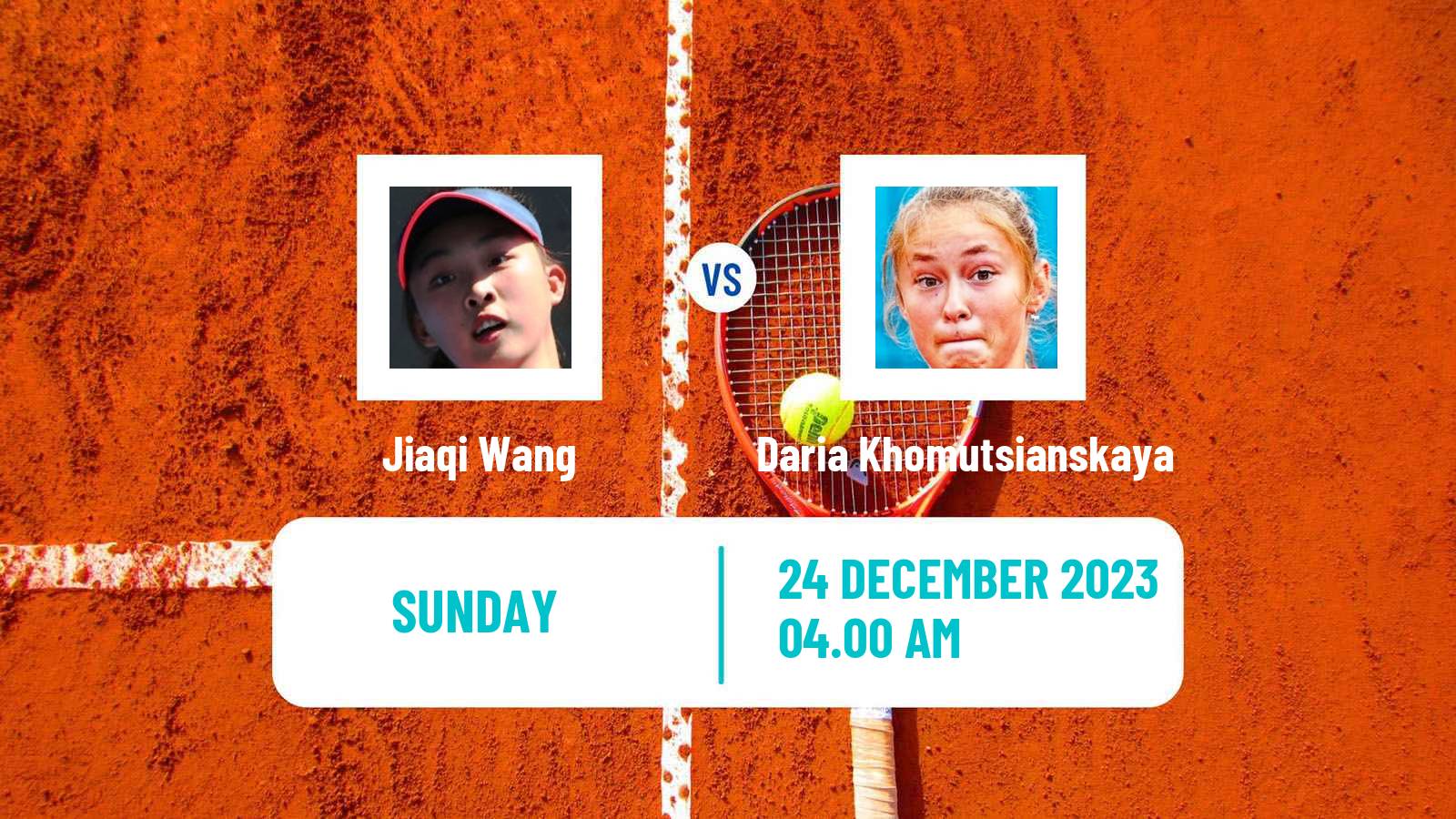 Tennis ITF W15 Monastir 43 Women Jiaqi Wang - Daria Khomutsianskaya