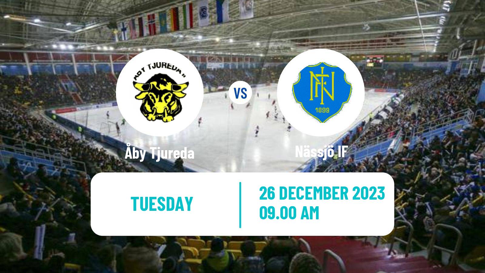 Bandy Swedish Allsvenskan Bandy Åby Tjureda - Nässjö
