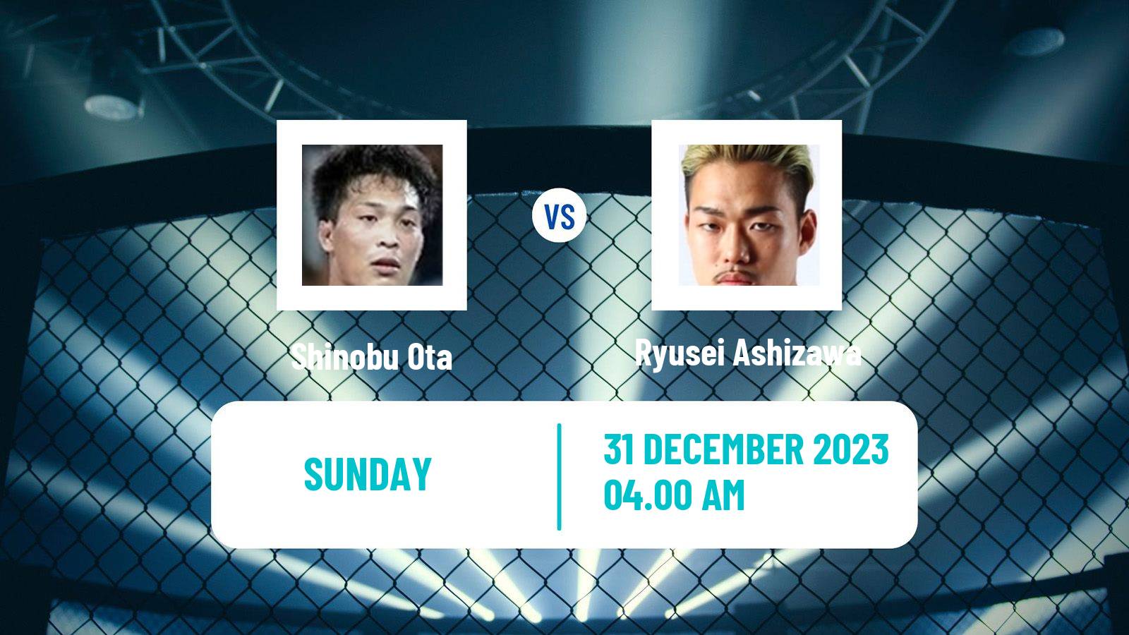 MMA Bantamweight Rizin Men Shinobu Ota - Ryusei Ashizawa