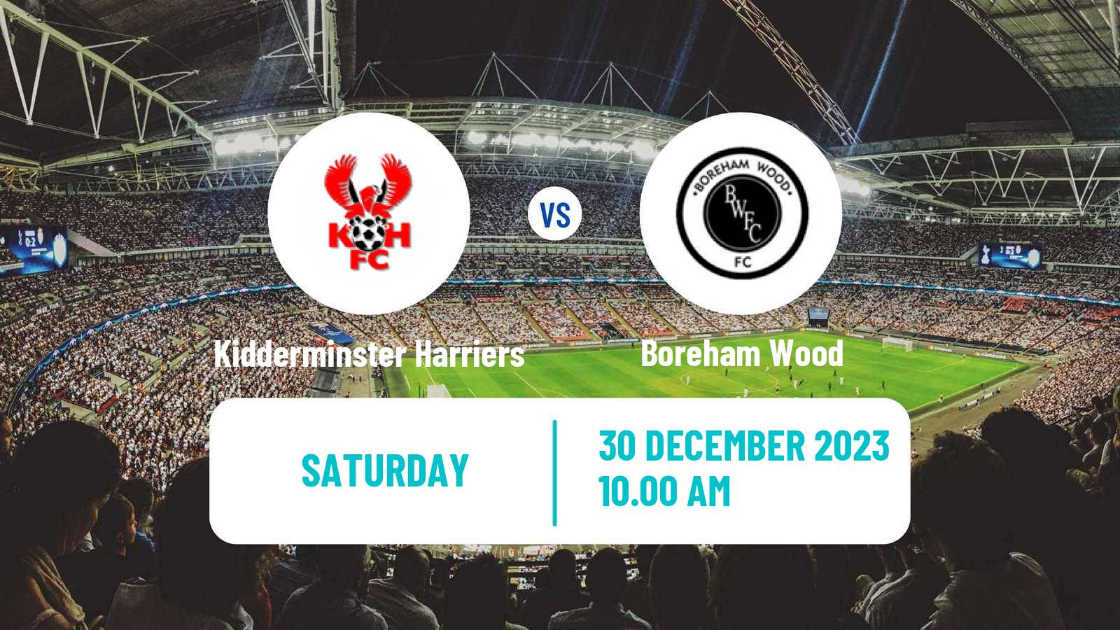 Soccer English National League Kidderminster Harriers - Boreham Wood