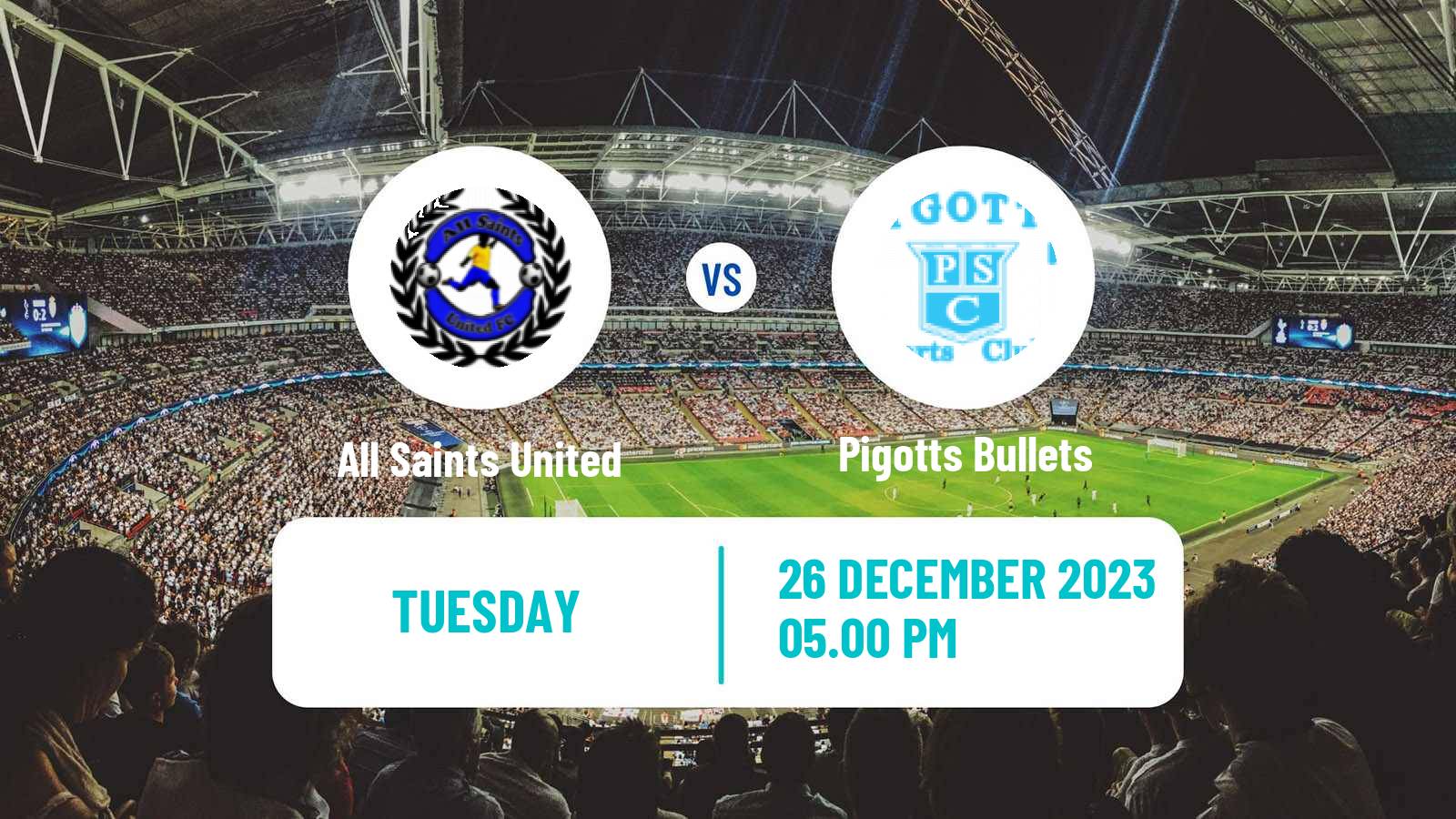 Soccer Antigua and Barbuda FA Premier League All Saints United - Pigotts Bullets