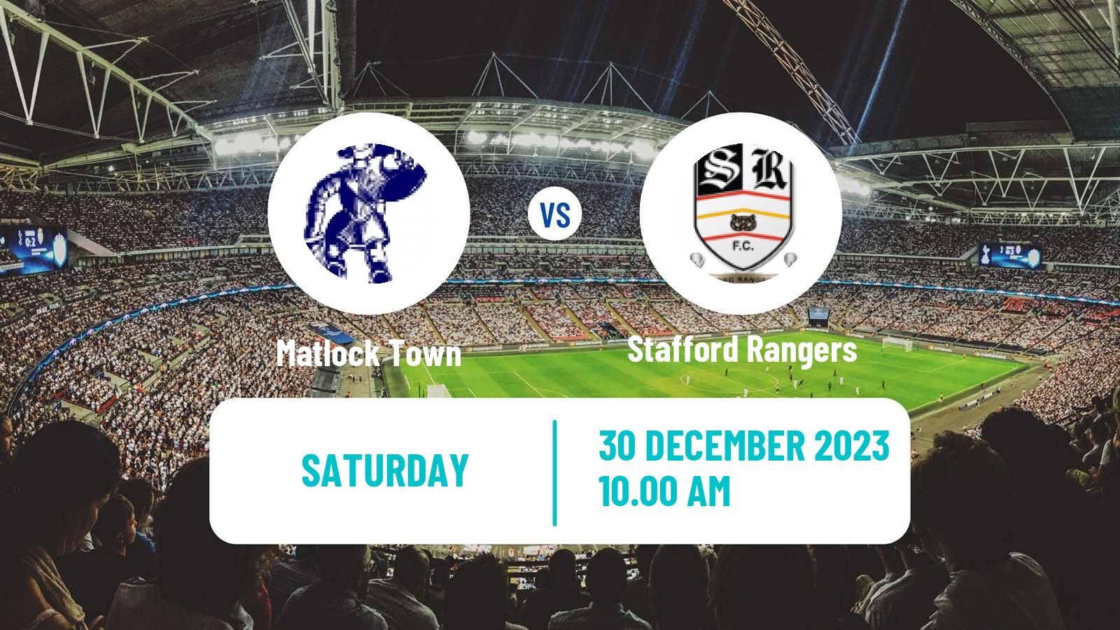 Soccer English NPL Premier Division Matlock Town - Stafford Rangers