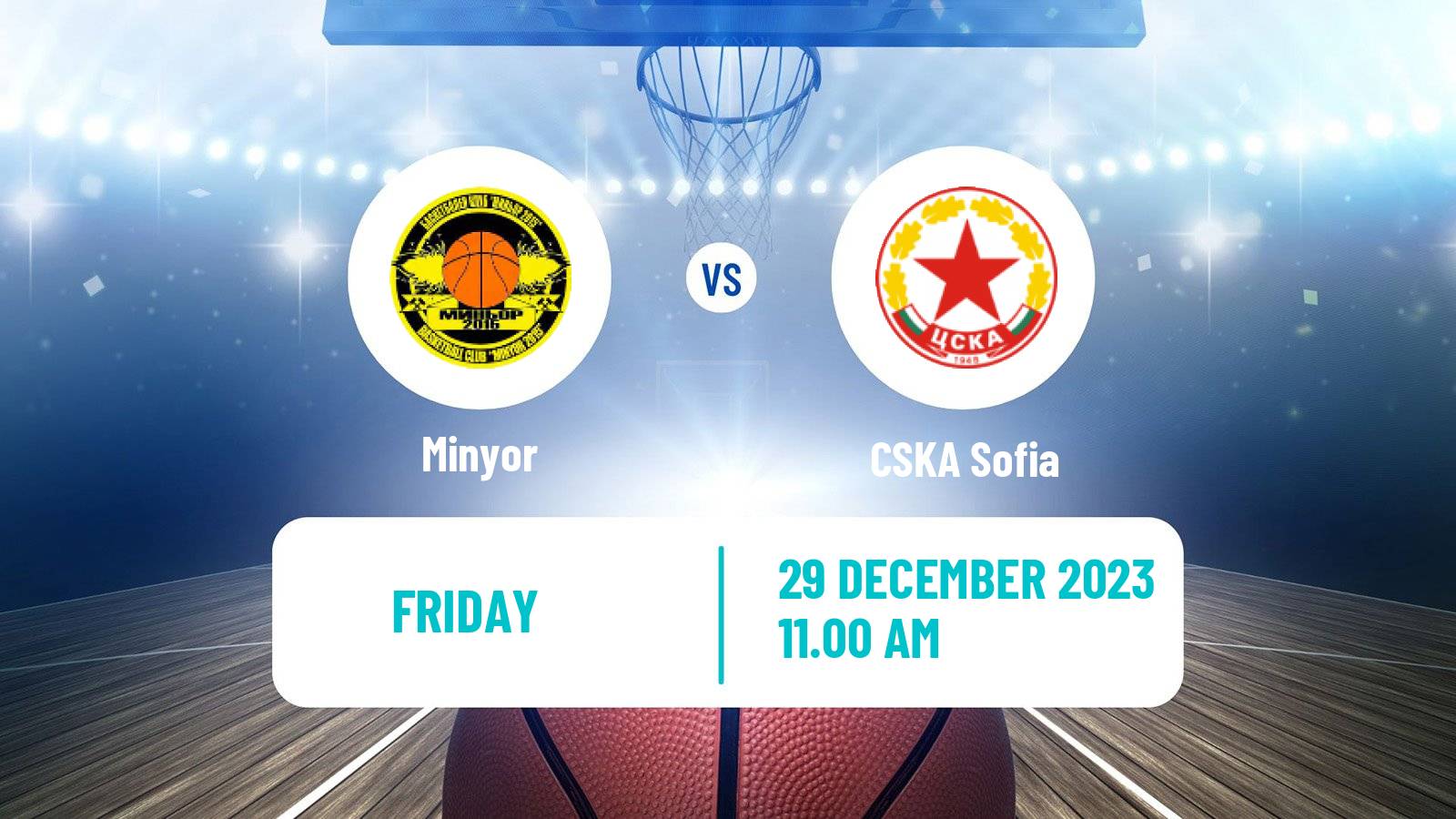 Basketball Bulgarian NBL Minyor - CSKA Sofia