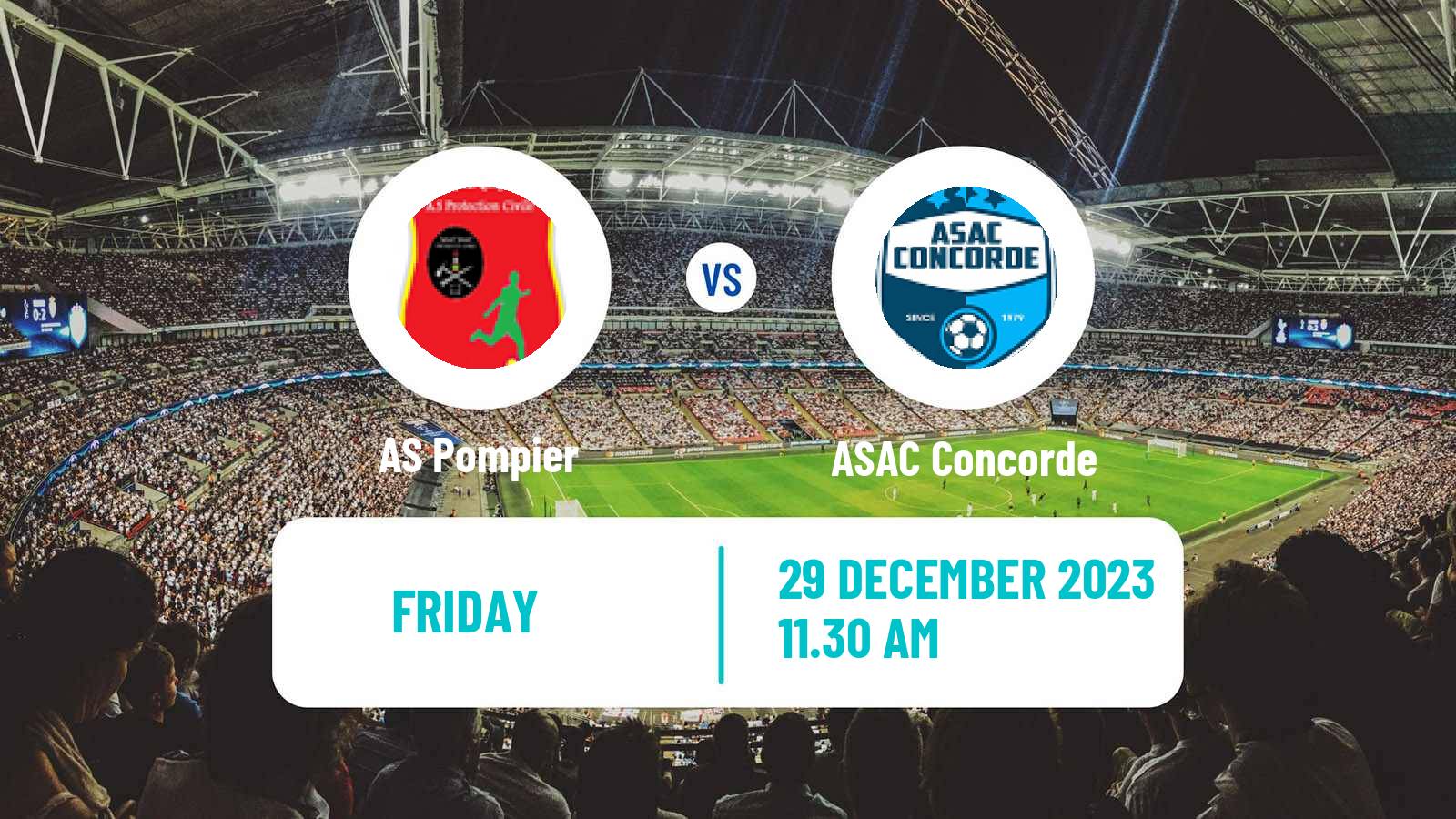 Soccer Mauritania Ligue 1 Pompier - ASAC Concorde