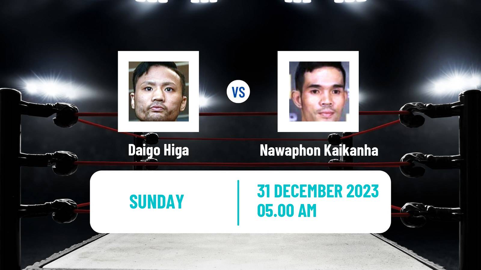 Boxing Bantamweight Others Matches Men Daigo Higa - Nawaphon Kaikanha