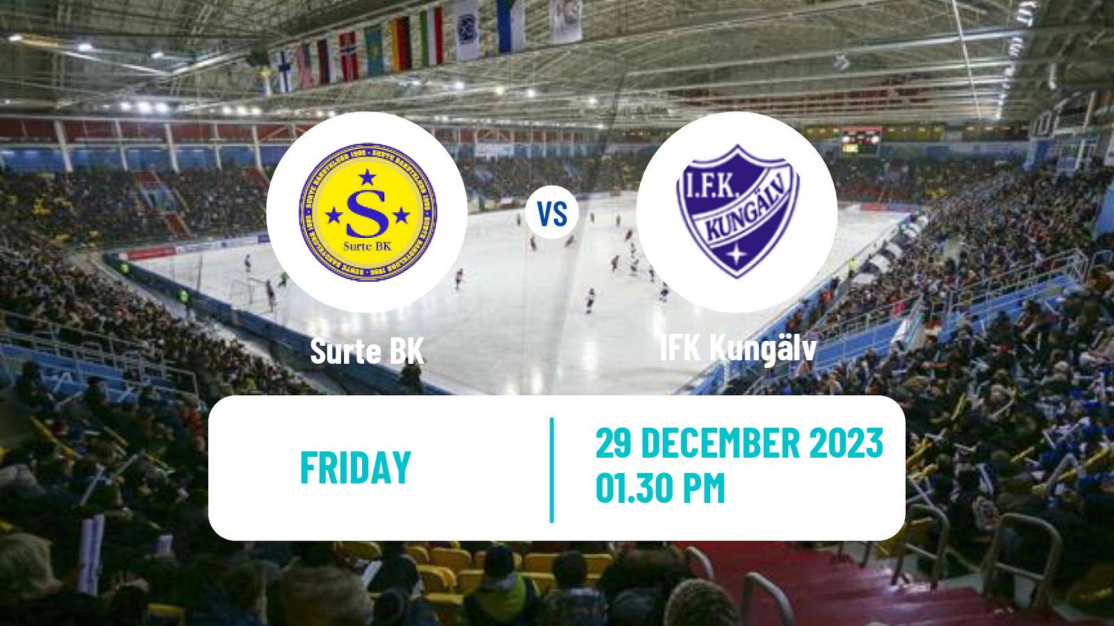 Bandy Swedish Allsvenskan Bandy Surte - IFK Kungälv