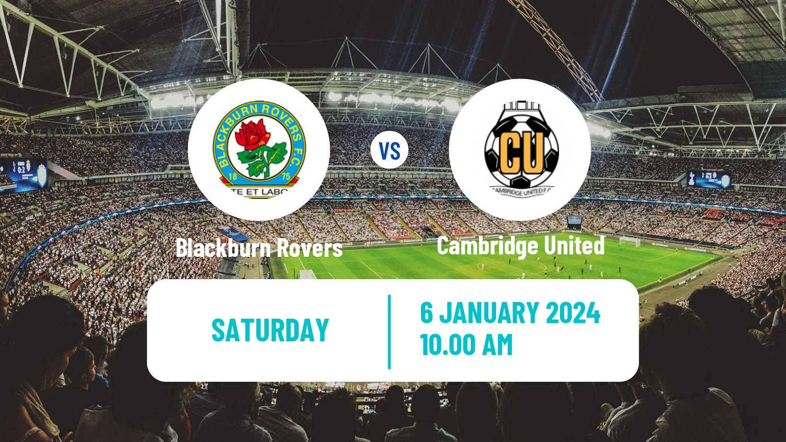 Soccer English FA Cup Blackburn Rovers - Cambridge United