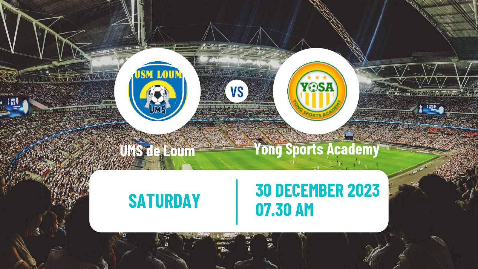 Soccer Cameroon Elite One UMS de Loum - Yong Sports Academy