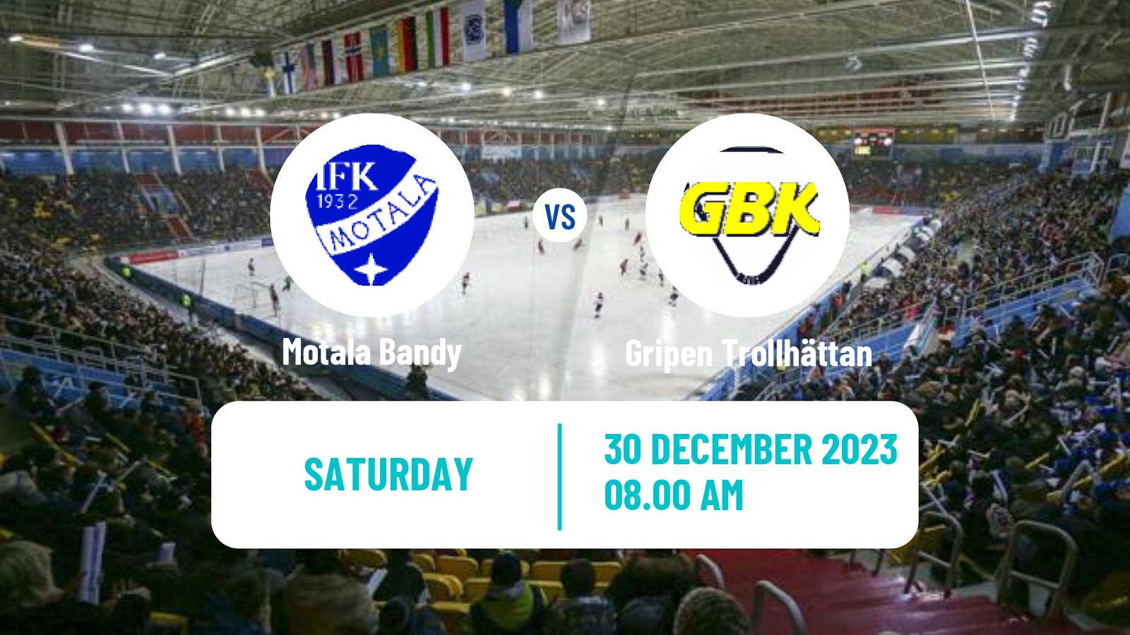 Bandy Swedish Elitserien Bandy Motala Bandy - Gripen Trollhättan
