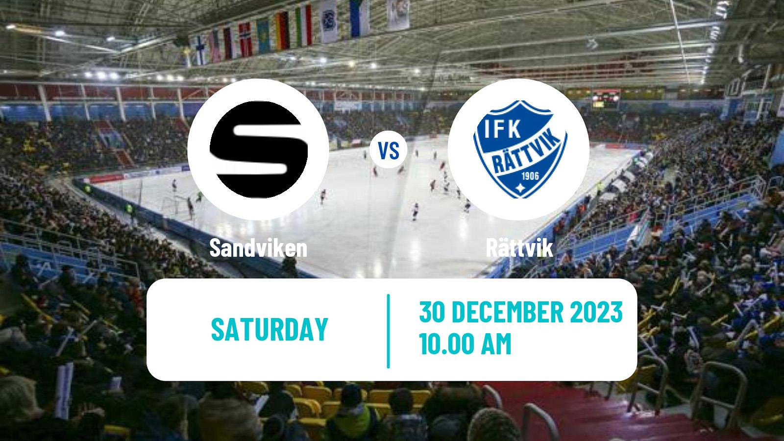 Bandy Swedish Elitserien Bandy Sandviken - Rättvik