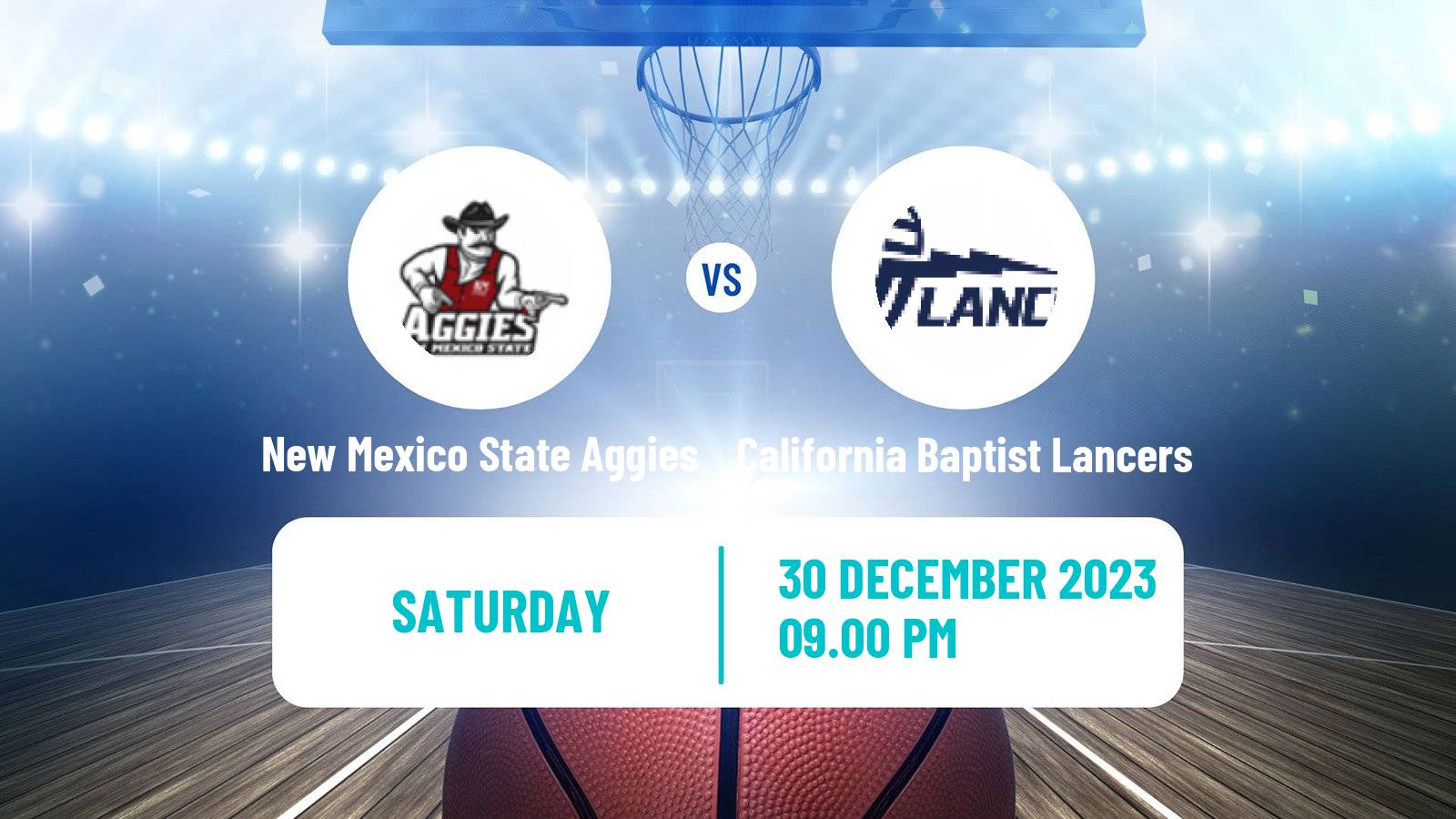Basketball NCAA College Basketball New Mexico State Aggies - California Baptist Lancers