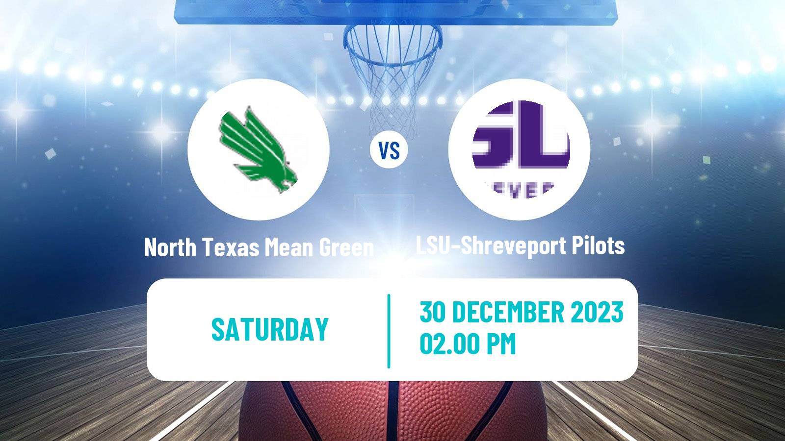 Basketball NCAA College Basketball North Texas Mean Green - LSU–Shreveport Pilots