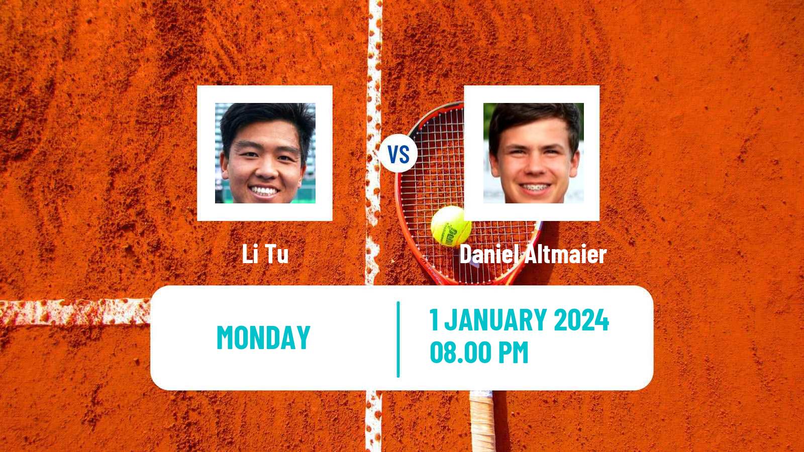 Tennis ATP Brisbane Li Tu - Daniel Altmaier