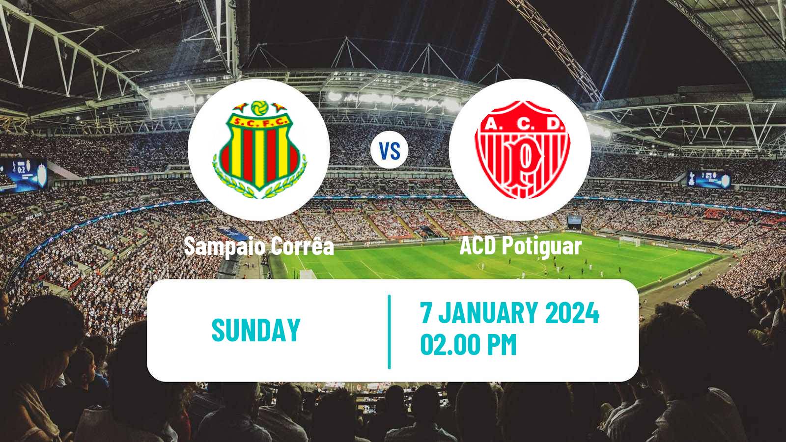 Soccer Brazilian Copa do Nordeste Sampaio Corrêa - Potiguar