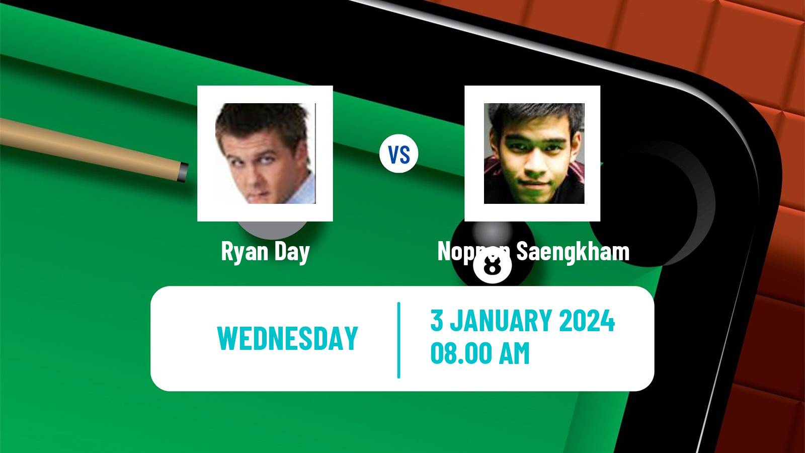 Snooker Championship League Ryan Day - Noppon Saengkham