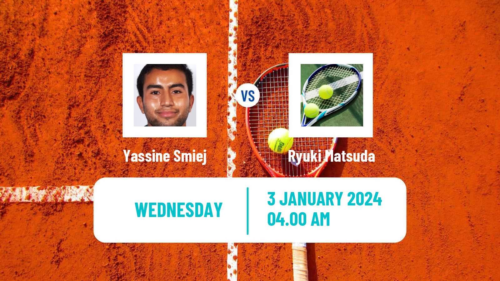 Tennis ITF M15 Monastir Men Yassine Smiej - Ryuki Matsuda