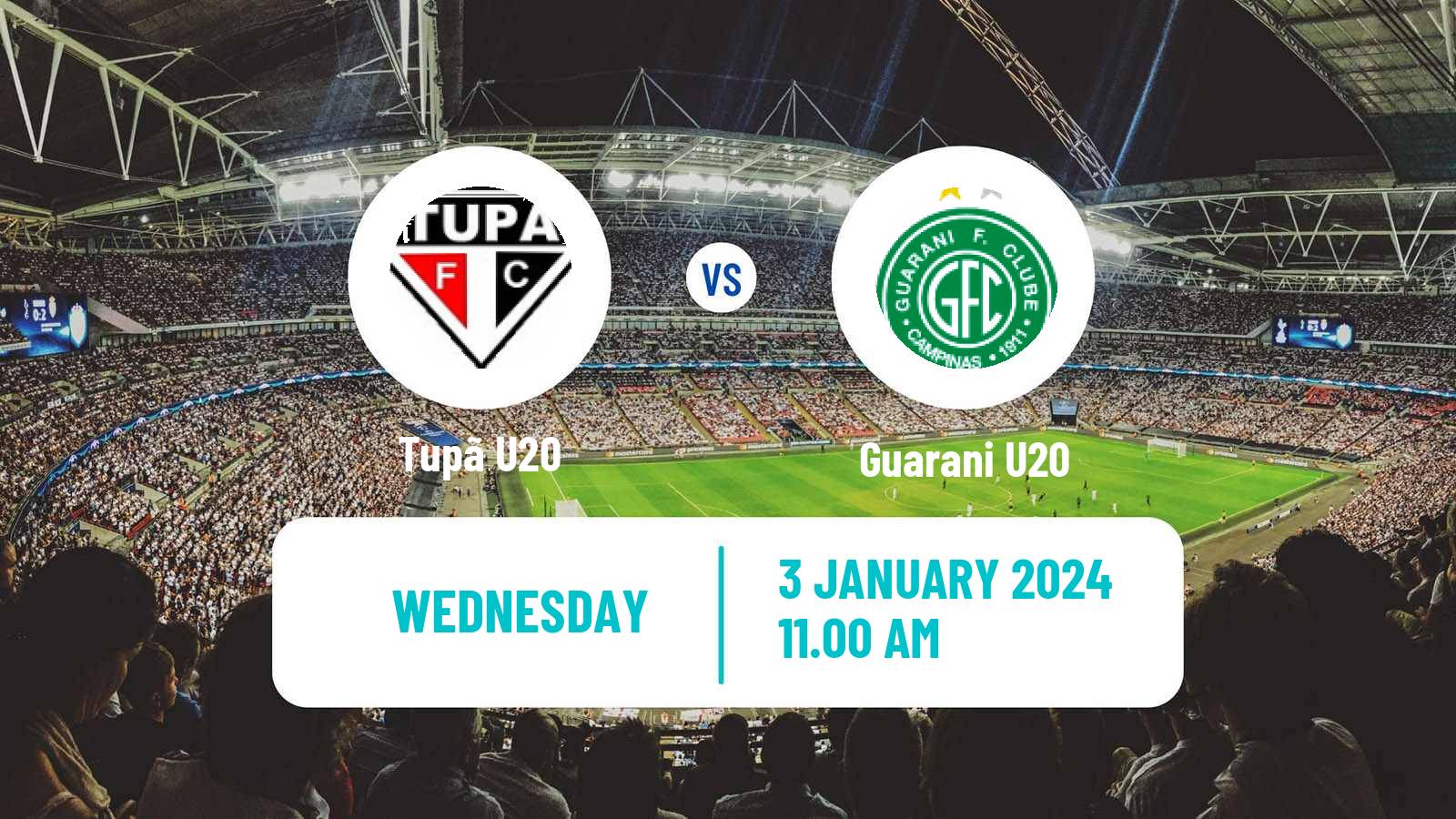 Soccer Brazilian Copa Sao Paulo de juniores Tupã U20 - Guarani U20