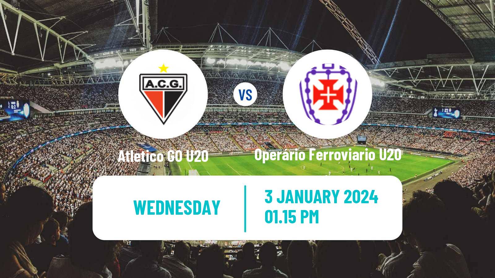 Soccer Brazilian Copa Sao Paulo de juniores Atletico GO U20 - Operário Ferroviario U20