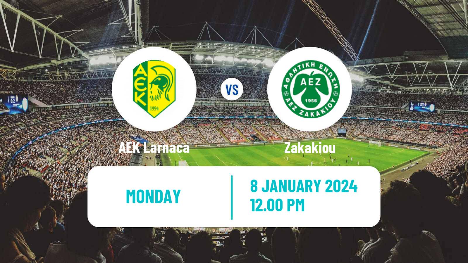 Soccer Cypriot First Division AEK Larnaca - Zakakiou