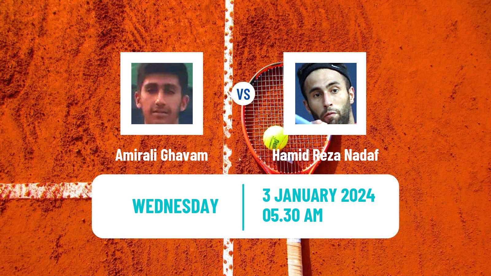 Tennis ITF M15 Kish Island Men Amirali Ghavam - Hamid Reza Nadaf