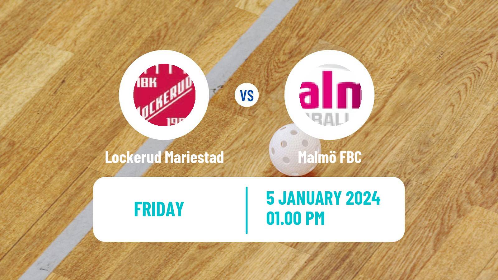 Floorball Swedish Superligan Floorball Women Lockerud Mariestad - Malmö FBC